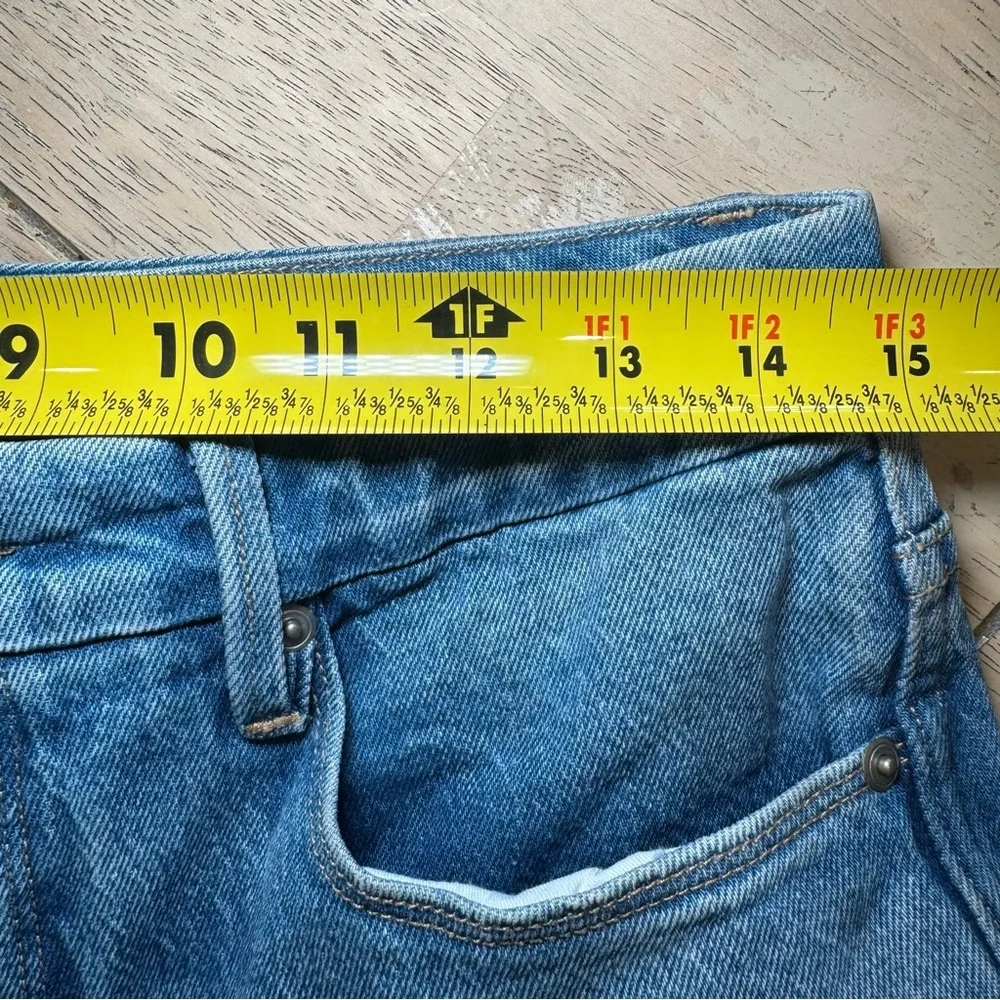 Good American Blue Denim Jeans Size 6/28 Distressed Classic - Picture 5 of 6